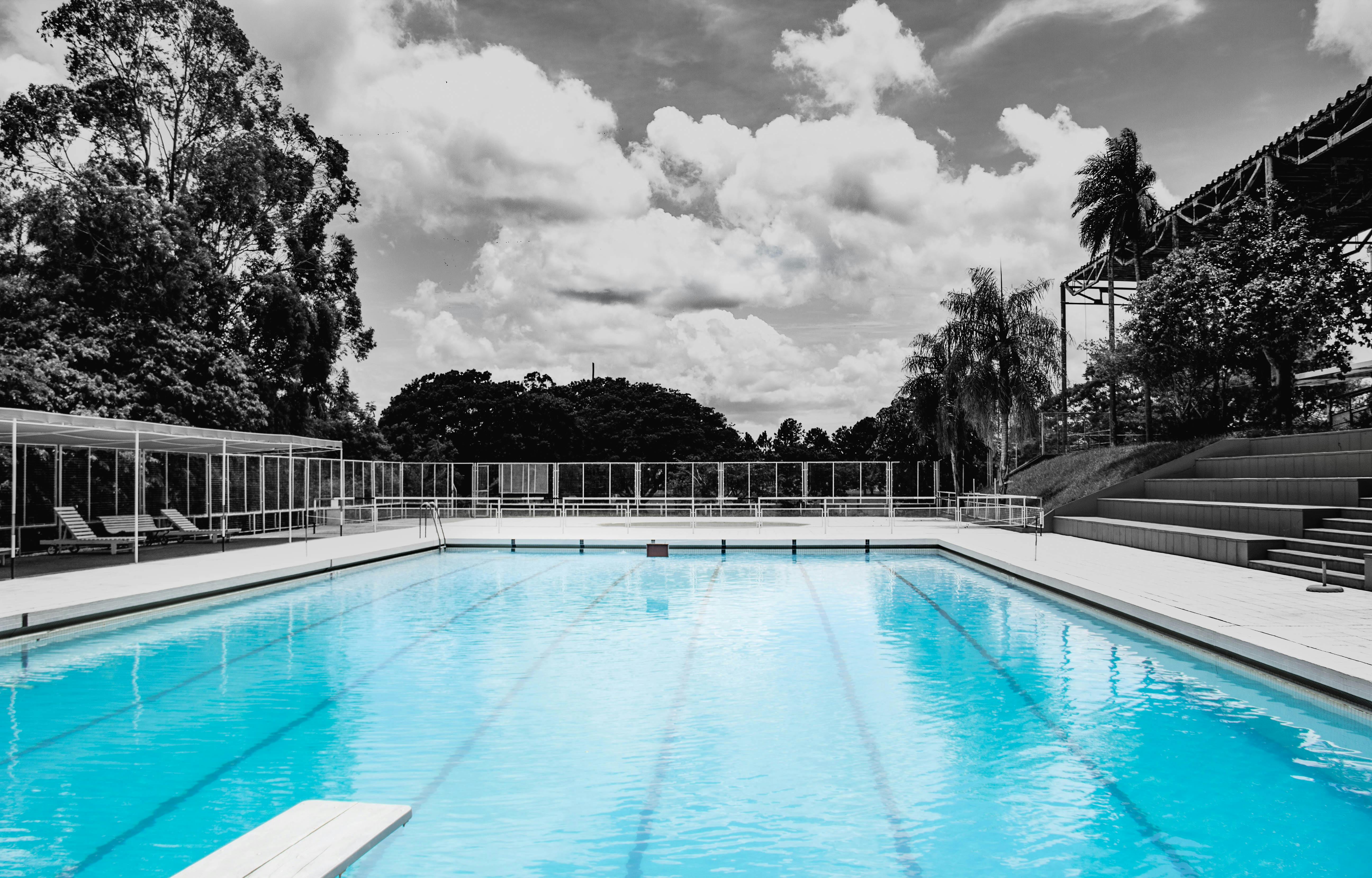 Residential swimming pool where pumps and filters require expert care